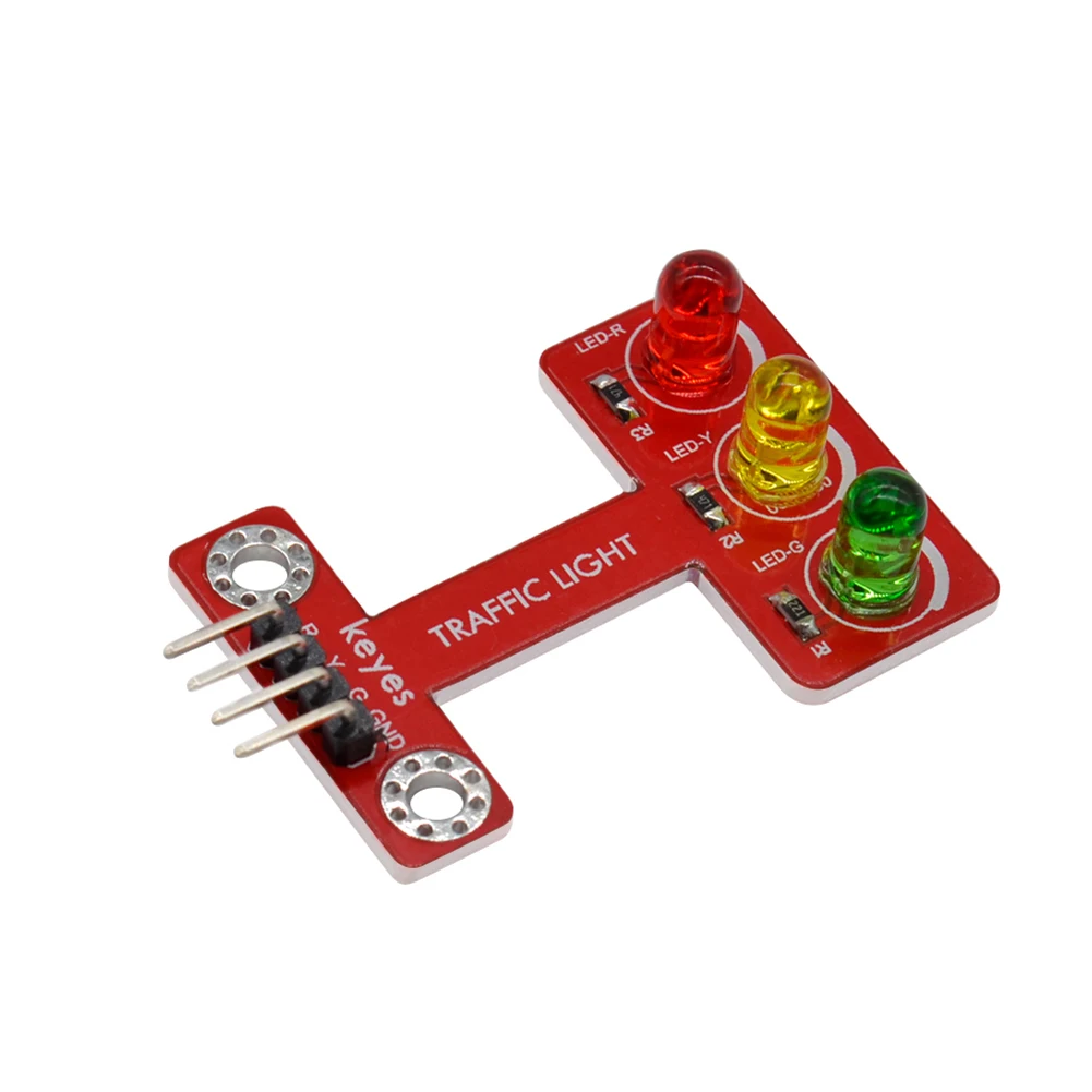 RCmall 10Pcs Electronics Building Block LED Traffic Light Module Compatible with Arduino Micro:bit