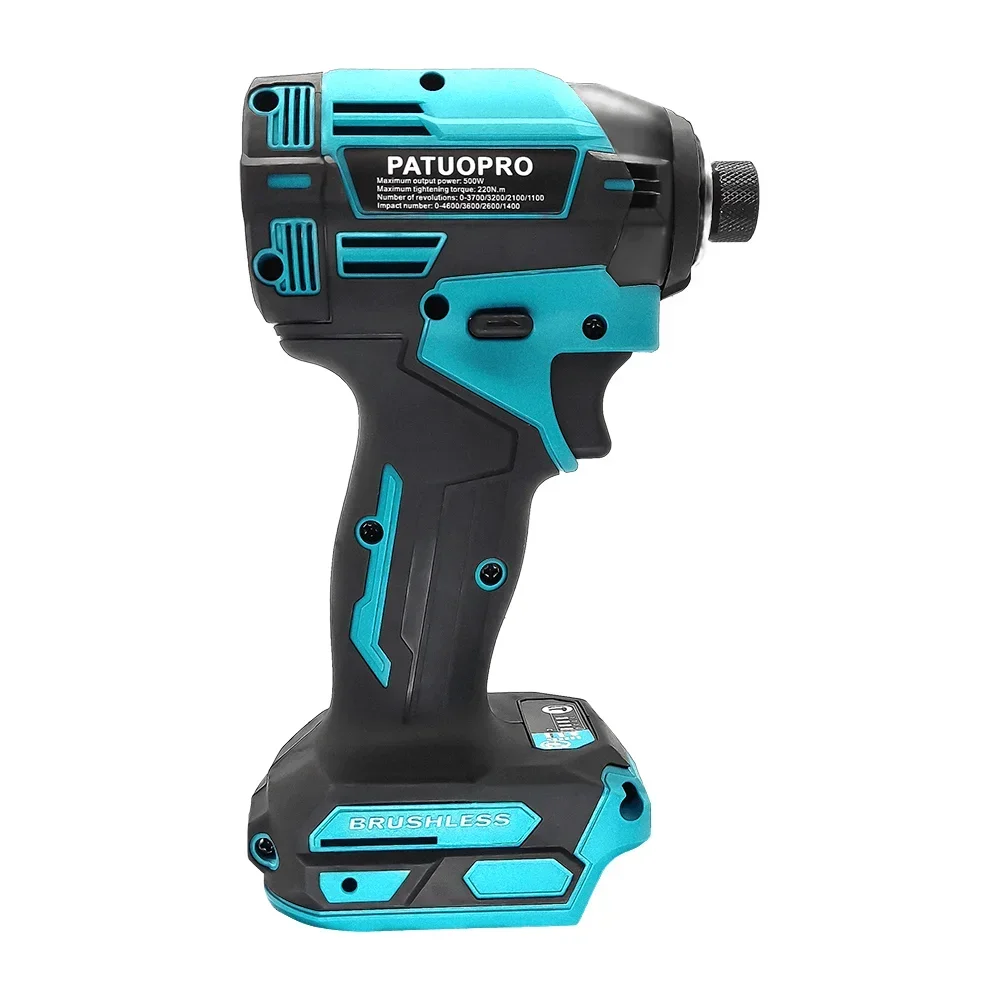 l 4-Speed Brushless Compact Impact Driver Electric Cordless Screwdriver 1/4-Inch Hex Handheld Power Tool For Makita 18V Battery