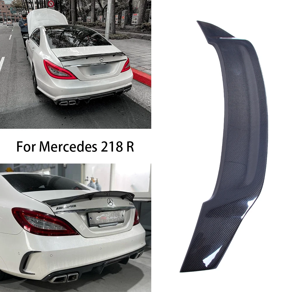 

For Mercedes-Benz CLS C218 W218 R Style Carbon Fiber Rear Spoiler Trunk Wing 2011-2019