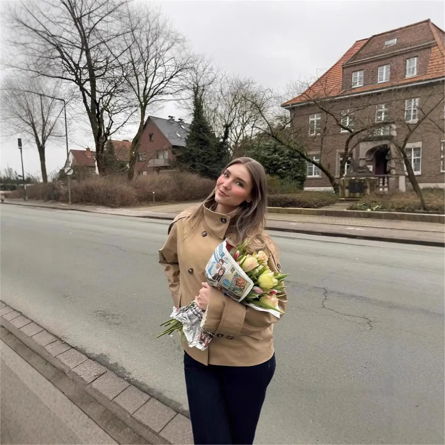 

Двубортная ветровка Ele ort с воротником-стойкой, весна 2023, женское пальто Faion Classic Sle Pure Color Long Sve