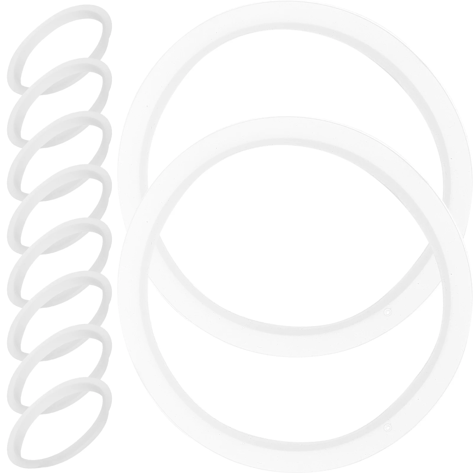 

10pcs Silicone Sealing Rings 60mm White Reusable Canning Jars Bottles Cups Glass Gaskets Storage Containers