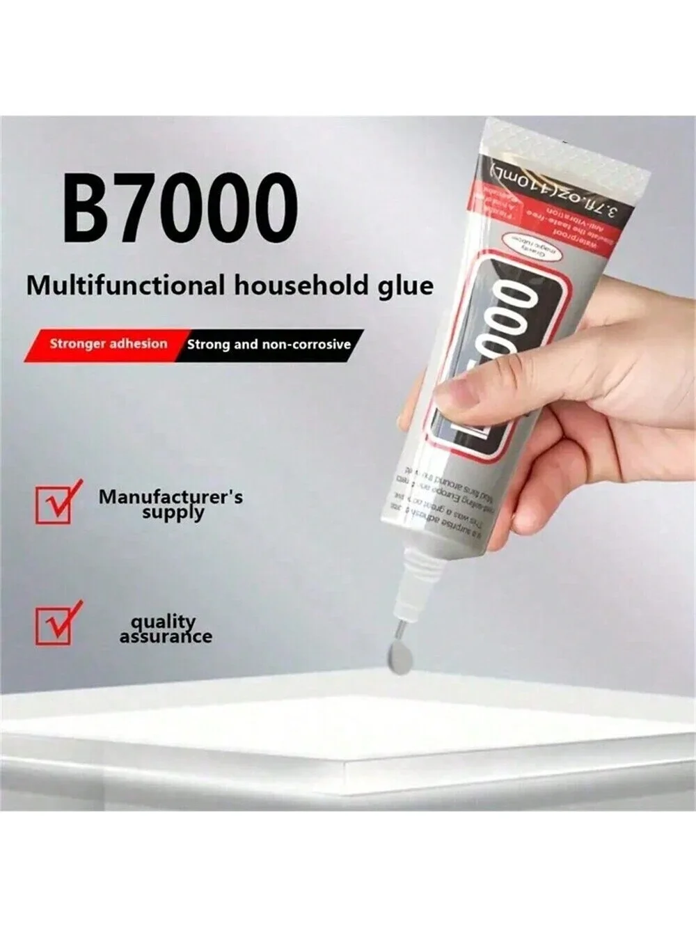 B7000 Rhinestones Glue For Crafts, 25ml/3ml/15ml  Clear B-7000 Super Jewelry Glue Transparent Industrial Adhesive For Fabric Pho