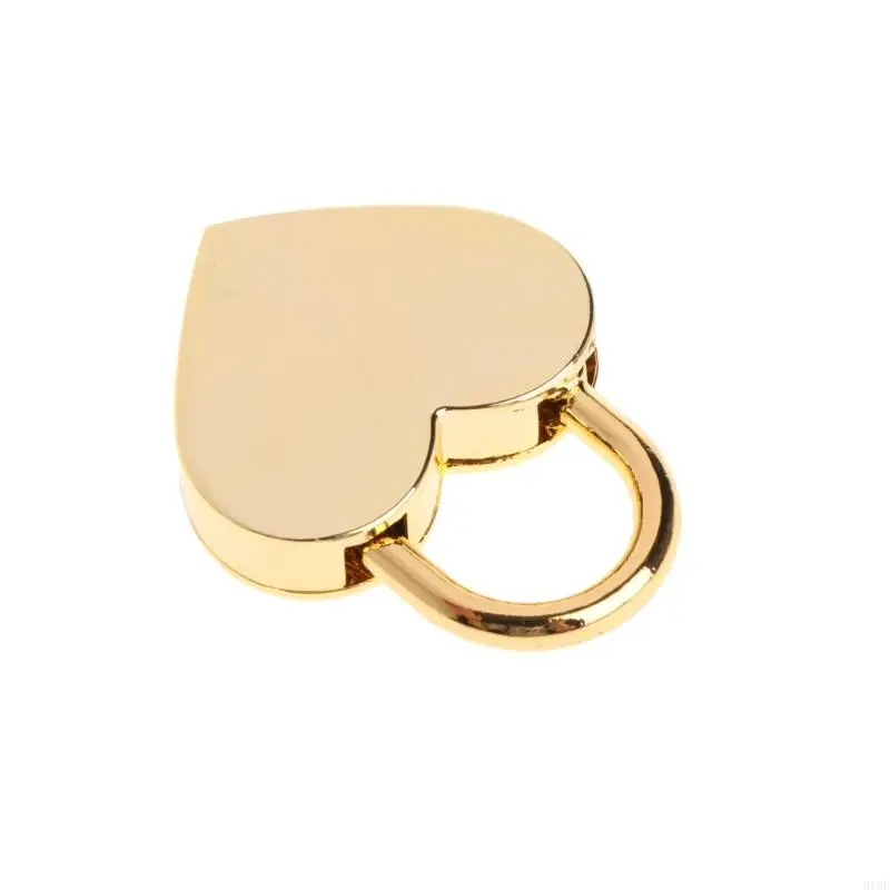 918F Mini Heart Archaize Padlocks With for Key Metal for Wish Lock Jewelry Box Decor