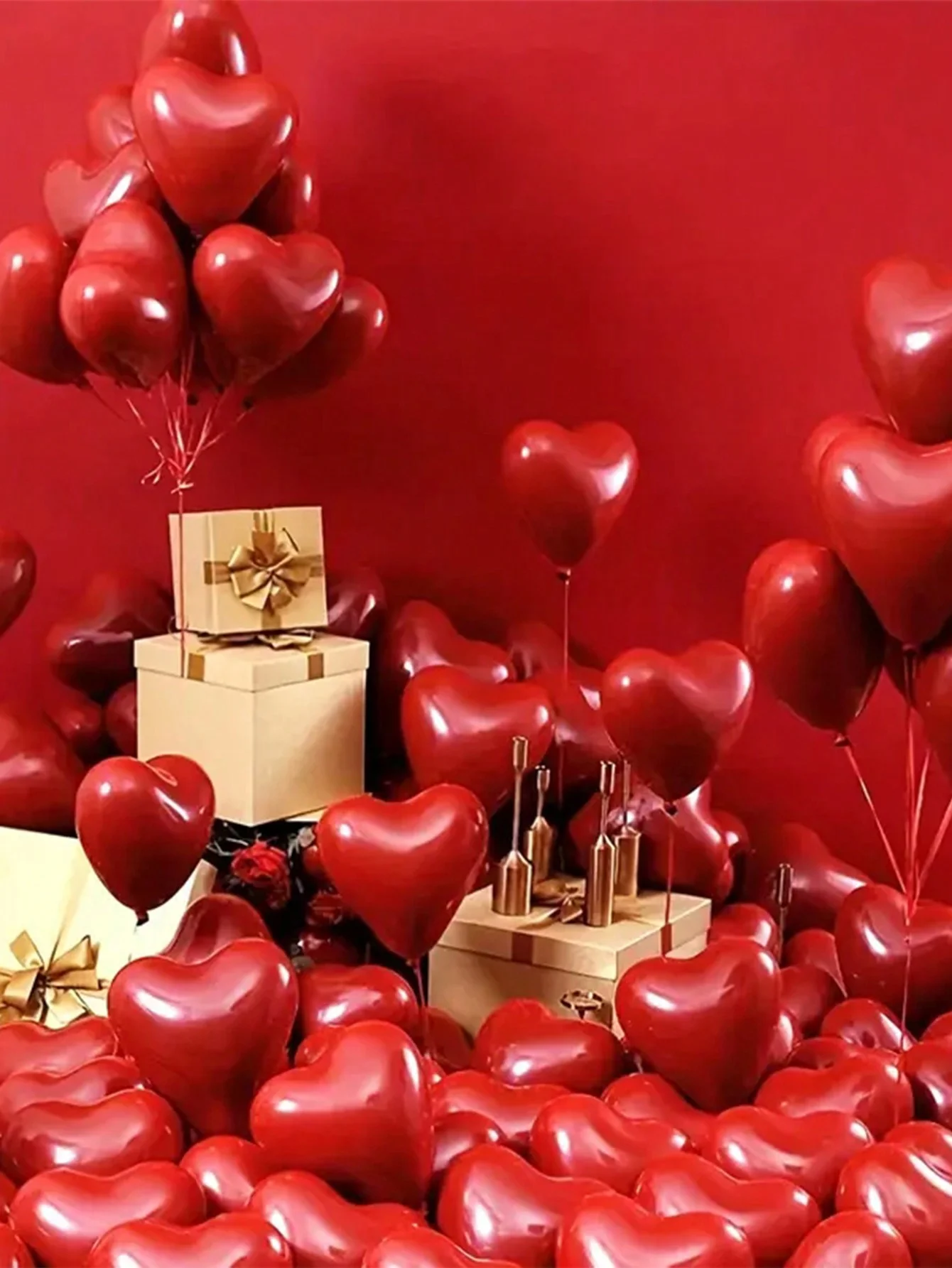 31pcs Red Heart-shaped Balloon Set