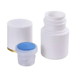 30/50/100/150ML Liquid Bottle Soreness Liquid Bottle With Sponge Applicator White Medicine Liquid Bottle With Blue Sponge Head