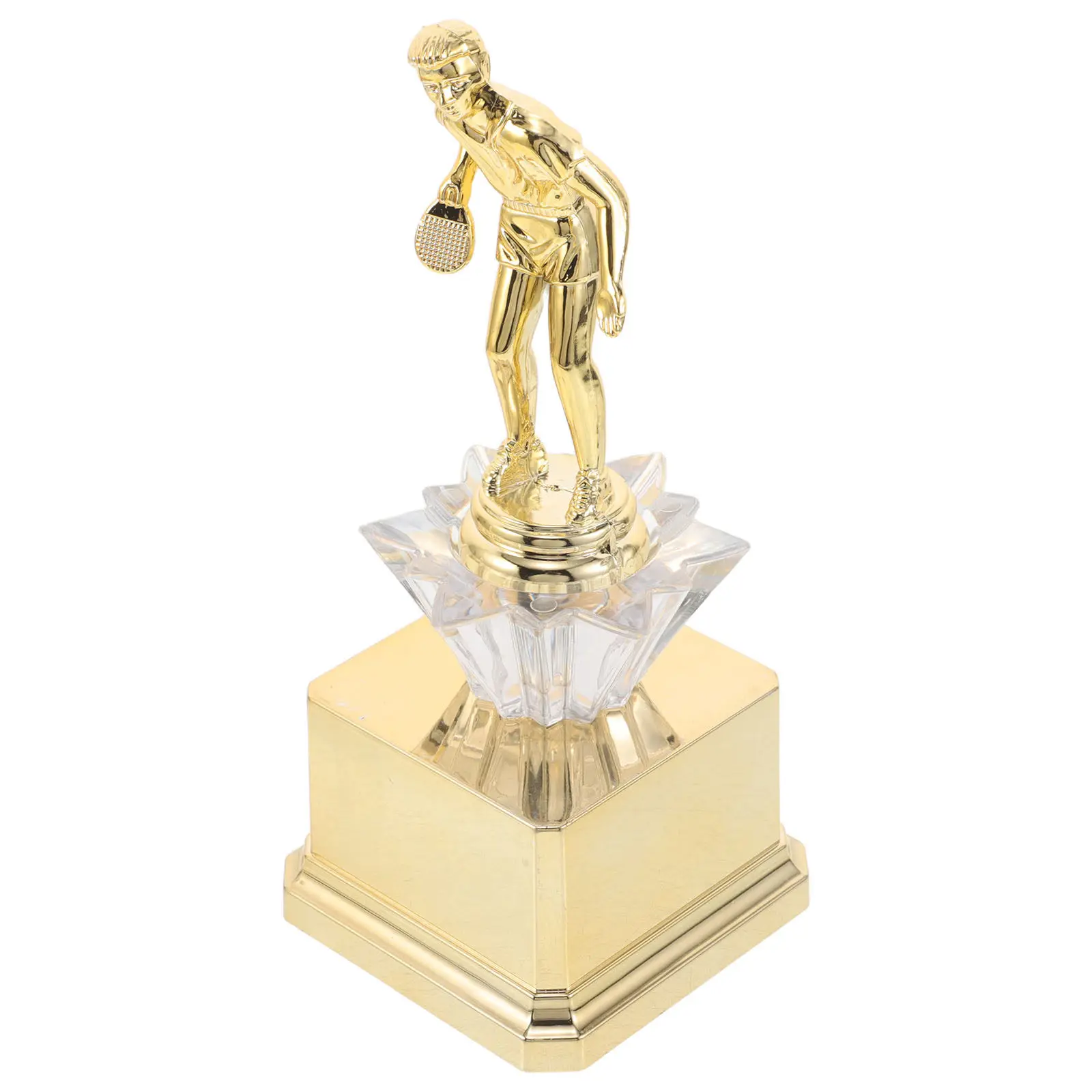 Table Award Golden Plastic Award for Competitions Tournaments Sports Day Prize Ping Pong Souvenir