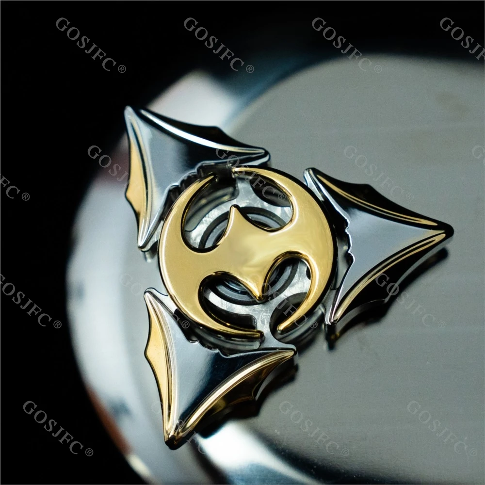 Chauve-souris à trois couches poignée vitesse Fidget Spinner EDC doigt Spinner EDC soulagement du Stress jouet Fidget jouets pour adultes