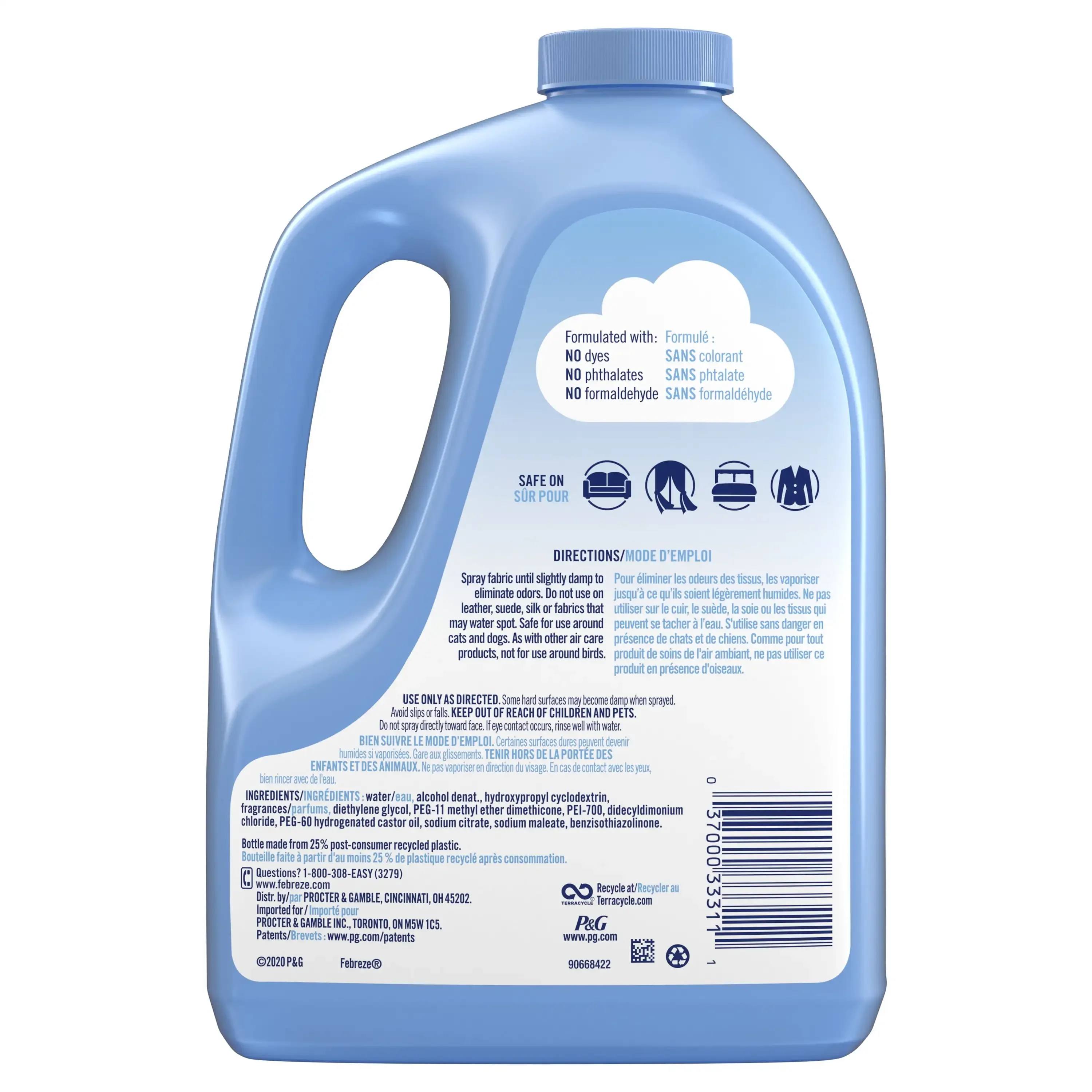 Febreze Odor-Fighting Fabric Refresher Extra Strength Refill, Original 67.6 fl oz Refill