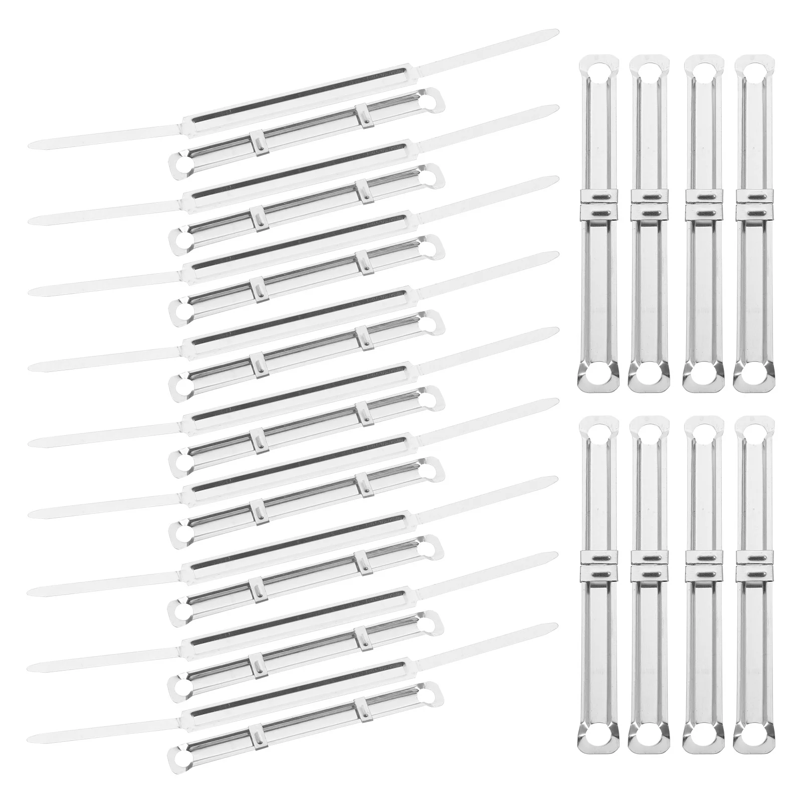 100 Stück Metall-Bindeklammern, Binder, starke Klemmung, leicht, kompakt, Notebook-Planer, Sammelalbum, Bürobedarf