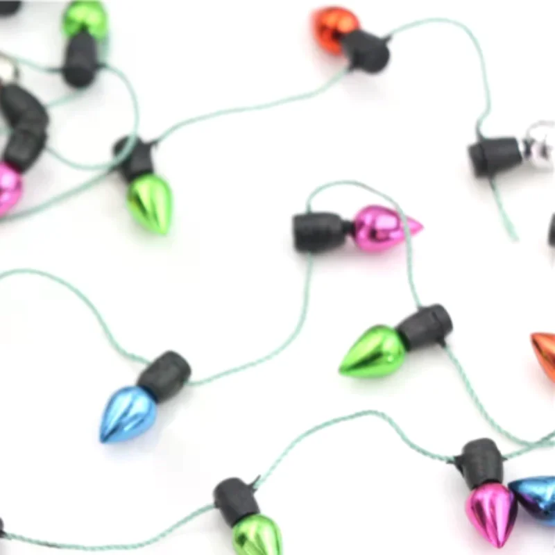 1m Fine Miniature Multi-Colored Plastic Christmas Lights String for Dollhouse Decoration        Can I get a discount if I buy in