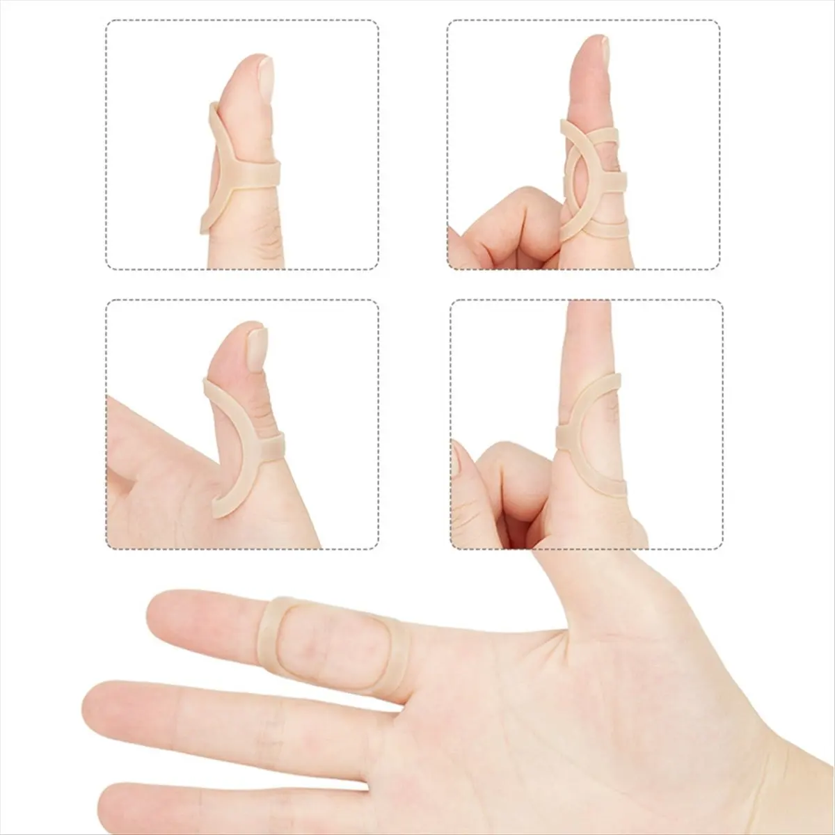 L79A A Oval Finger Splint, Finger Splint, Support and Protection for Arthritis, Finger Stabilizer Brace - 1, 2, 3, 4, 5 Sizes