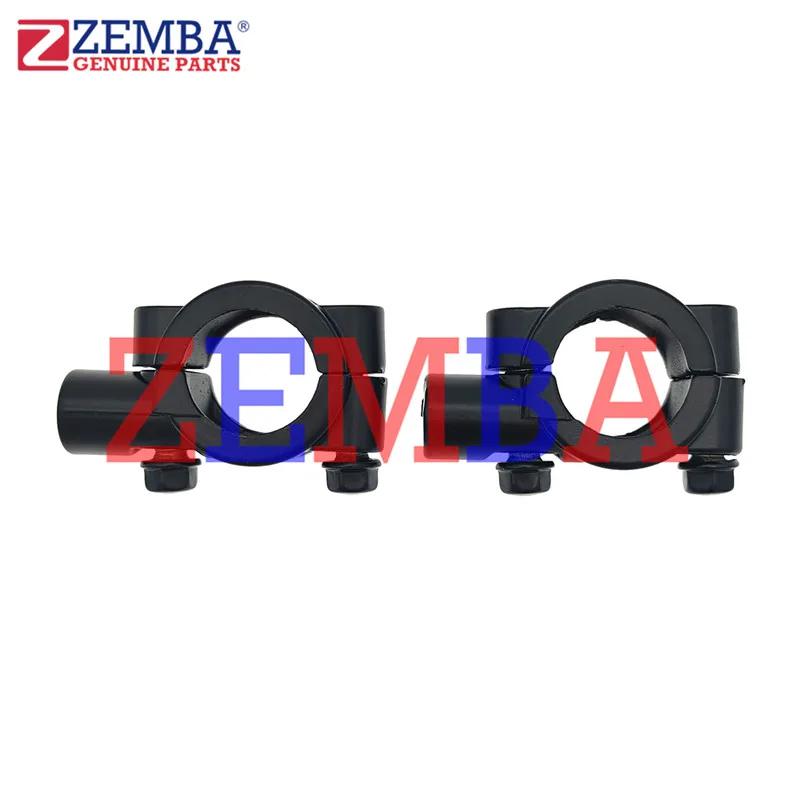 

2PCS 22MM M10 BLACK HANDLE BAR MIRROR MOUNT CLAMP REAR MIRROR HOLDER BRACKET