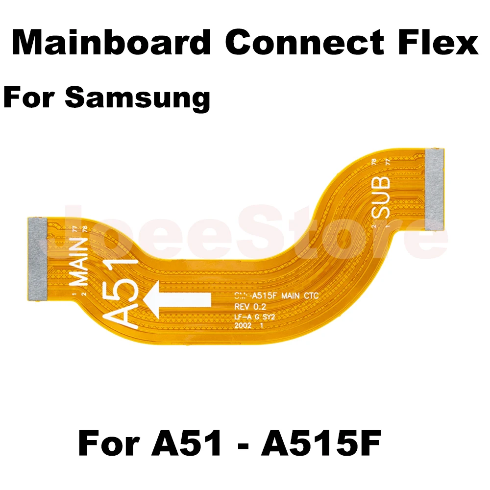 1pcs MainBoard Flex Cable For Samsung Galaxy A71 A51 A52 A72 A50 A21S A31 A33 A53 A40 A30 A20 Motherboard Connector Ribbon Flex