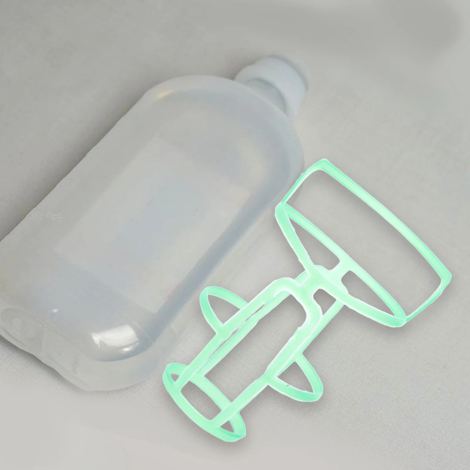 

20pcs Infusion Mesh Net Cover Plastic Bottle Grid Drip Holder Reusable Compatible Health Care