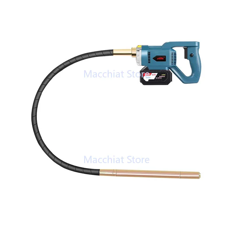 Handhled Concrete Vibrator Tool  Small Rechargeable Cement Vibrator Cement Air Bubble Remover 2m Hose