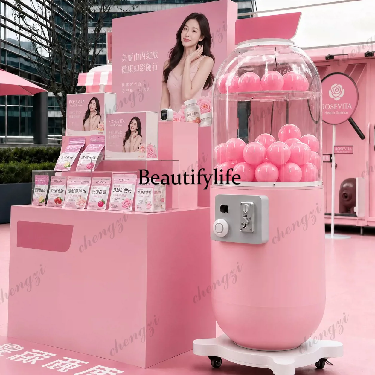 Large commercial space capsule egg twisting machine custom coin-operated activity self-service game machine