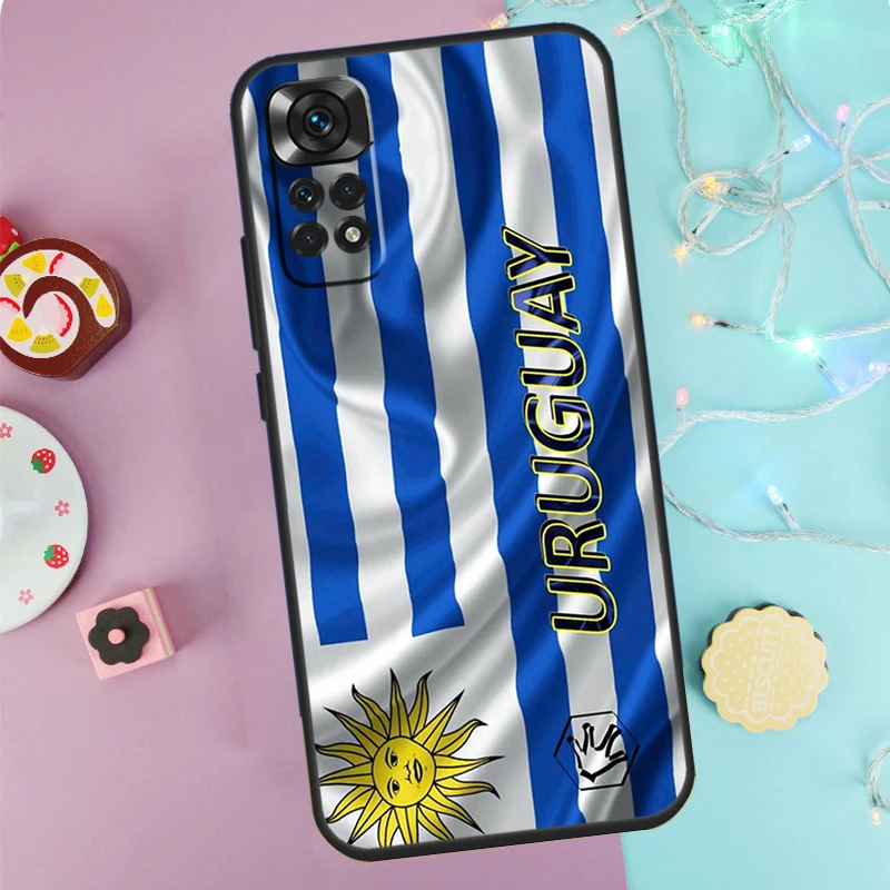 Uruguay Flag Phone Case For Xiaomi Redmi 10 10C 12C 9C 9T Note 11 Pro 11S 10 Pro 10S 12 8 9 Pro 9S Funda