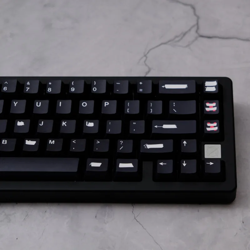 Imagem -02 - Kbcaps 151 Chave Alter Preto Branco Pbt Material Sublimação de Tinta Cereja Perfil Keycap Conjunto para mx Switch Teclado Mecânico de Jogos