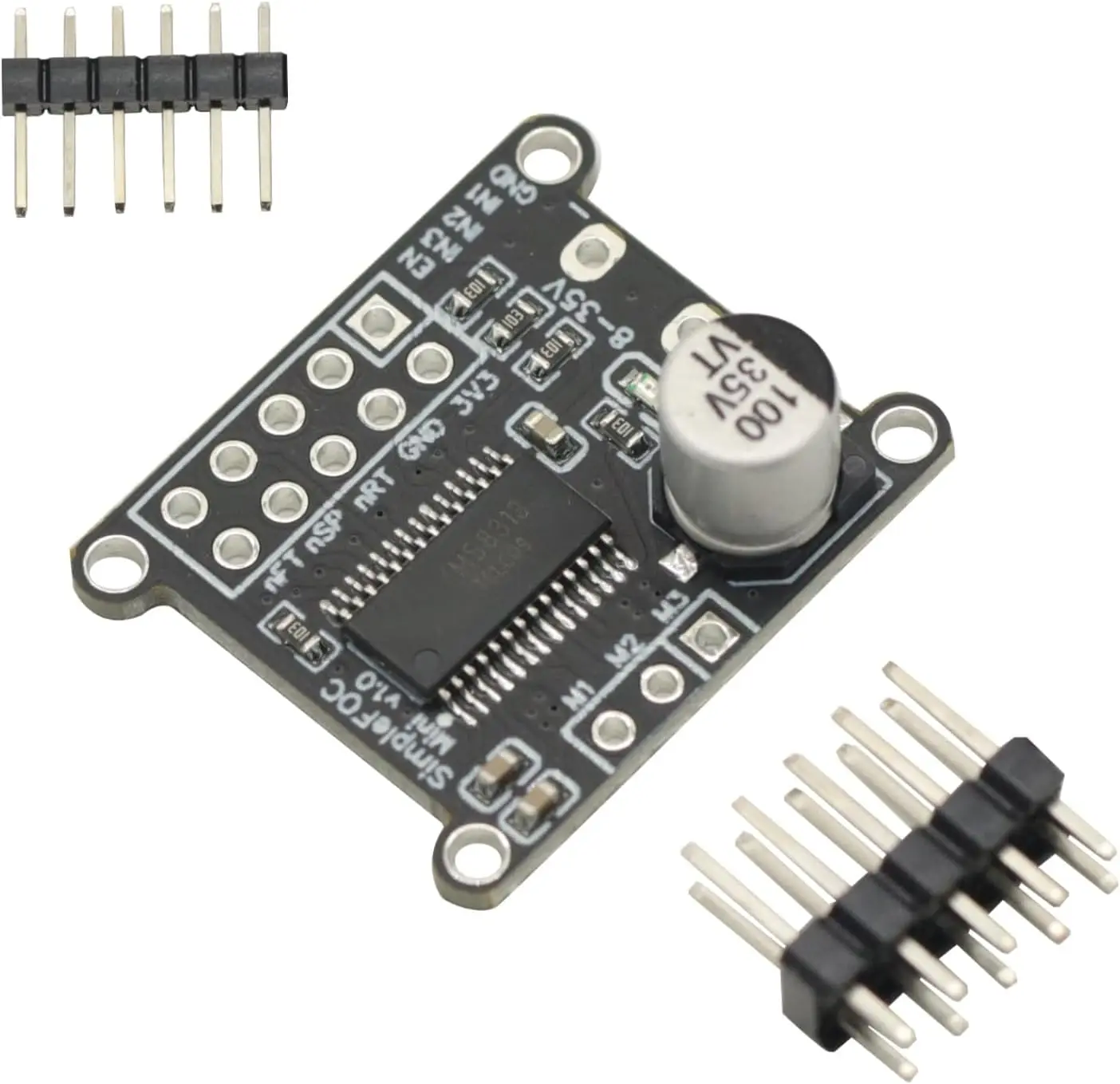 Mini Simple DC Brushless Motor Driver Board SVPWM/SPWM FOC Control Driver with DRV8313 Chip for Enhanced Performance