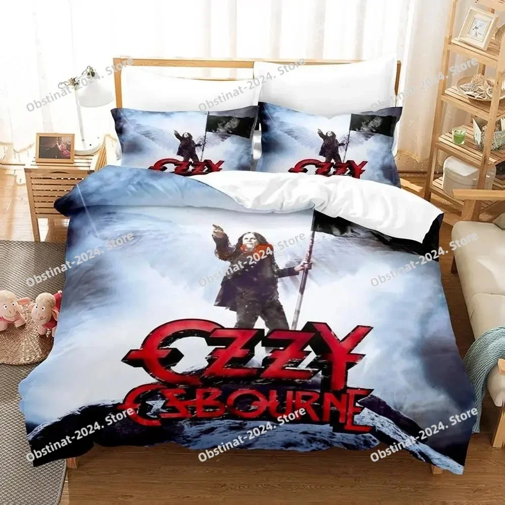 2023 ozzy osbourne Bedding Set Single Twin Full Queen King Size Bed Set Aldult Kid Bedroom Duvetcover Sets Hip Hop Bed Sheet Set