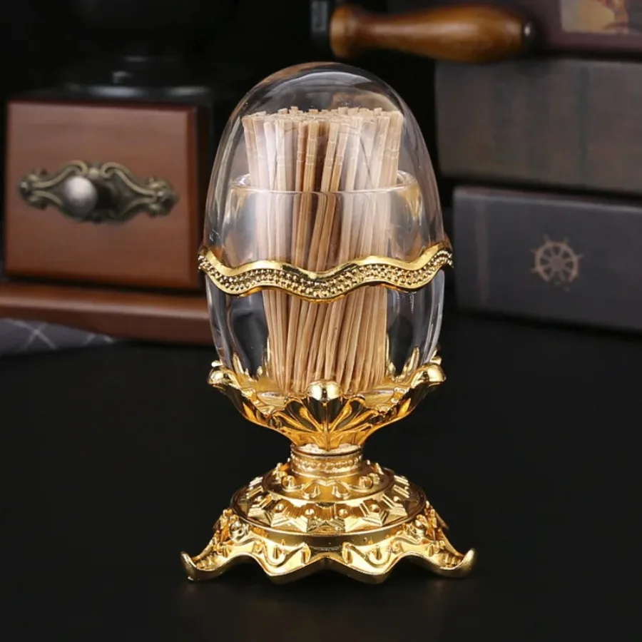 

High-End Plastic Toothpick Jar Decoration Nordic Home Luxury Desktop Storage Toothpick Box Holder Creative Hotel Restaurant