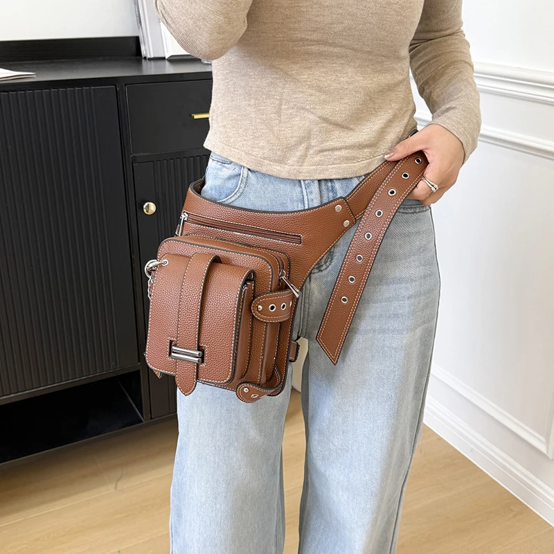 

Поясная сумка в стиле ретро для женщин, уличные походные, альпинистские, тренировочные, велосипедные, сумки через плечо, повседневные спортивные сумки для спортзала, сумки для мобильного телефона, поясные сумки