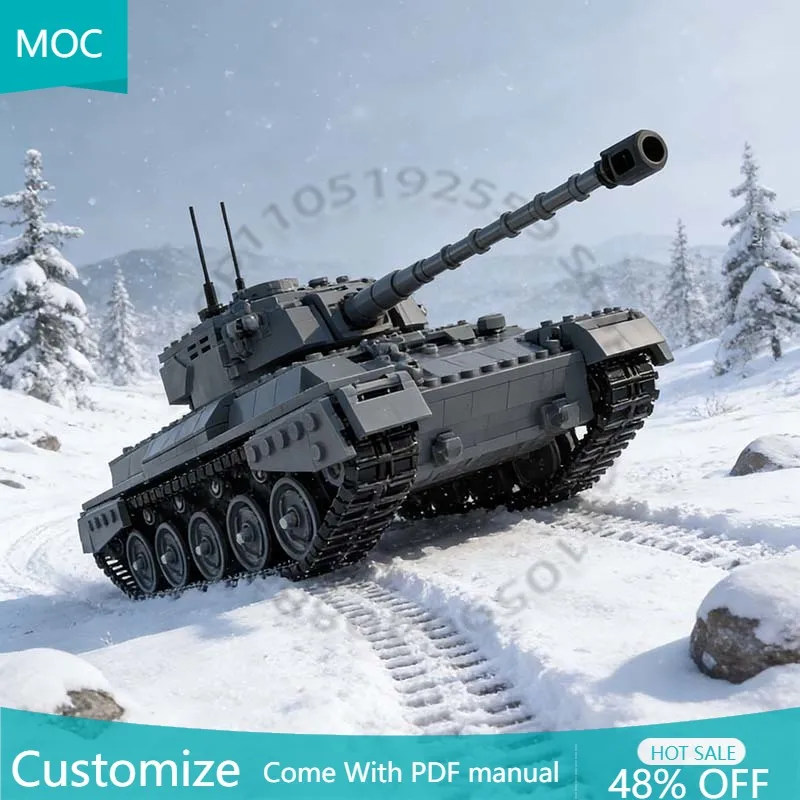 

1031 деталь, серия War Series, Вторая мировая война, британский танк A34 Comet, MOC, модульный конструктор, технология DIY, игрушка для мальчиков, подарок на праздник