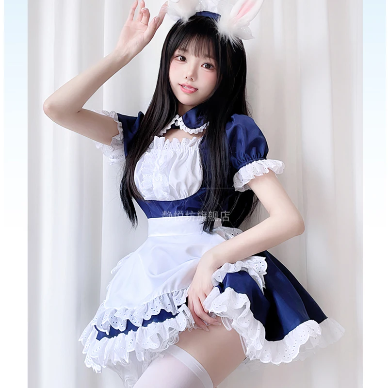 

Princess Dress Cat Woman Black and White Maid Outfit Japanese Anime Cosplay Loli Cos Maid Sexy Uniform Second Dimension 214