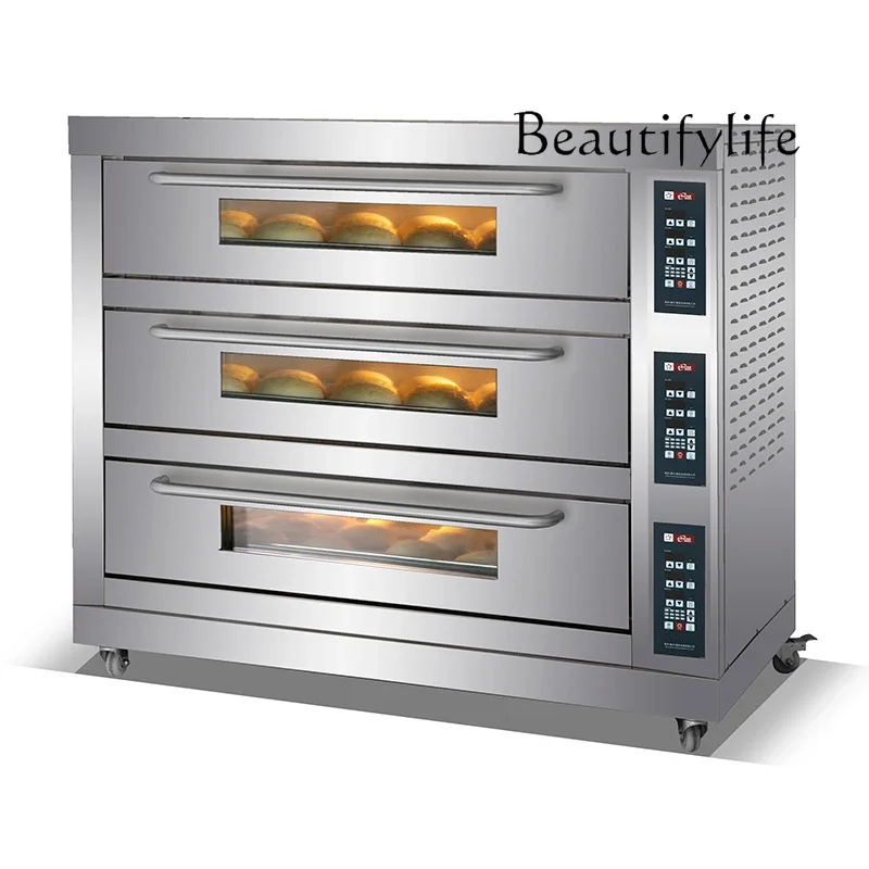 

Baking commercial electric oven three layers nine plates large capacity bread cake oven