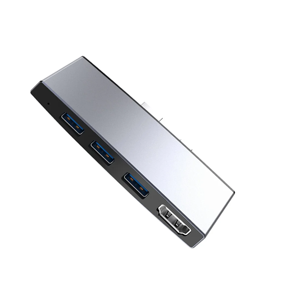 

6-In-1 Multifunction Adapter Usb For Laptop 4K Dual Card Reader Portable Mini Hub Expansion Dock Station For Surface