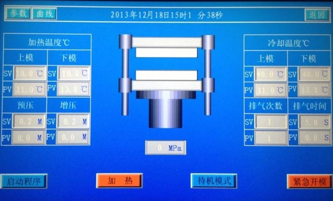 Macchina vulcanizzante intelligente ad alta efficienza per supporto OEM personalizzato per strumenti a risparmio energetico in gomma e metallo