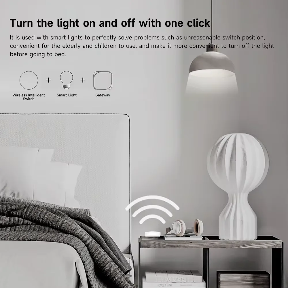 Умный переключатель сцен Tuya Zigbee, беспроводной кнопочный переключатель, приложение Smart Life, связь сцены для умного дома через Google Assistant Alexa