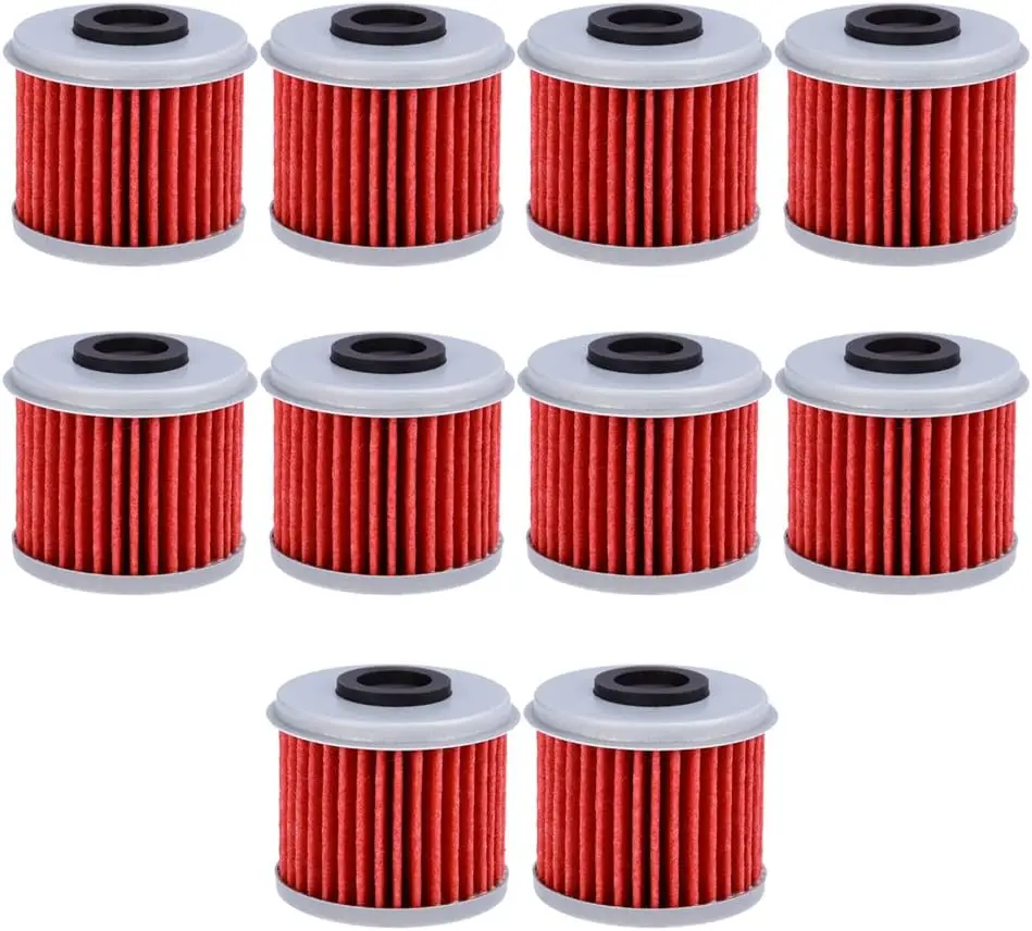 HF116 Oil Filter For ATV For Honda TRX450R CRF250X CRF450X CRF250R CRF450R Motorcycle Replaces #15412-MEN-671(Pack of 10)