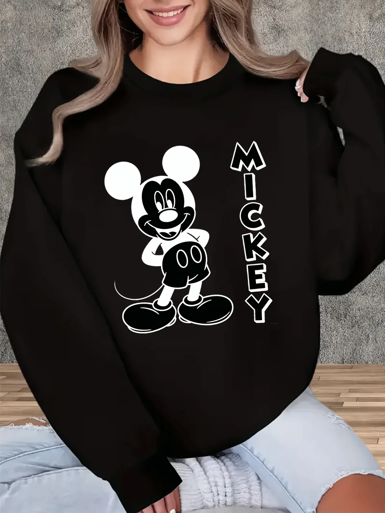 المرأة ميكي ميني ماوس زوجين البلوز الرجال سترات قطنية عالية الجودة البلوز الخريف الشتاء الصوف المتضخم س الرقبة معاطف فضفاضة