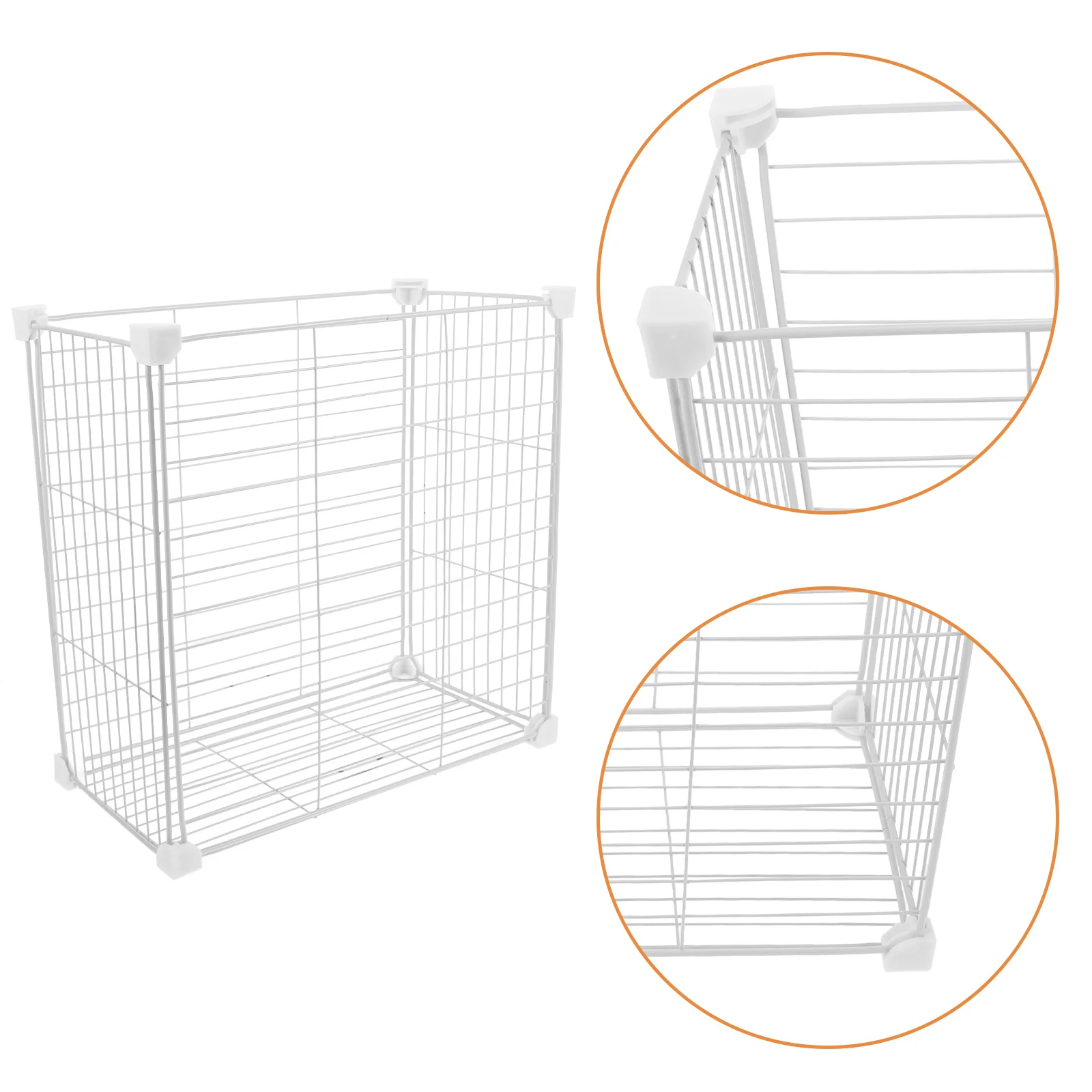 

Freezer Divider Baskets Black Trash Can Adhesive Sliders Cabinets Refrigerator Organizer Storage Multifunctional Mesh Durability