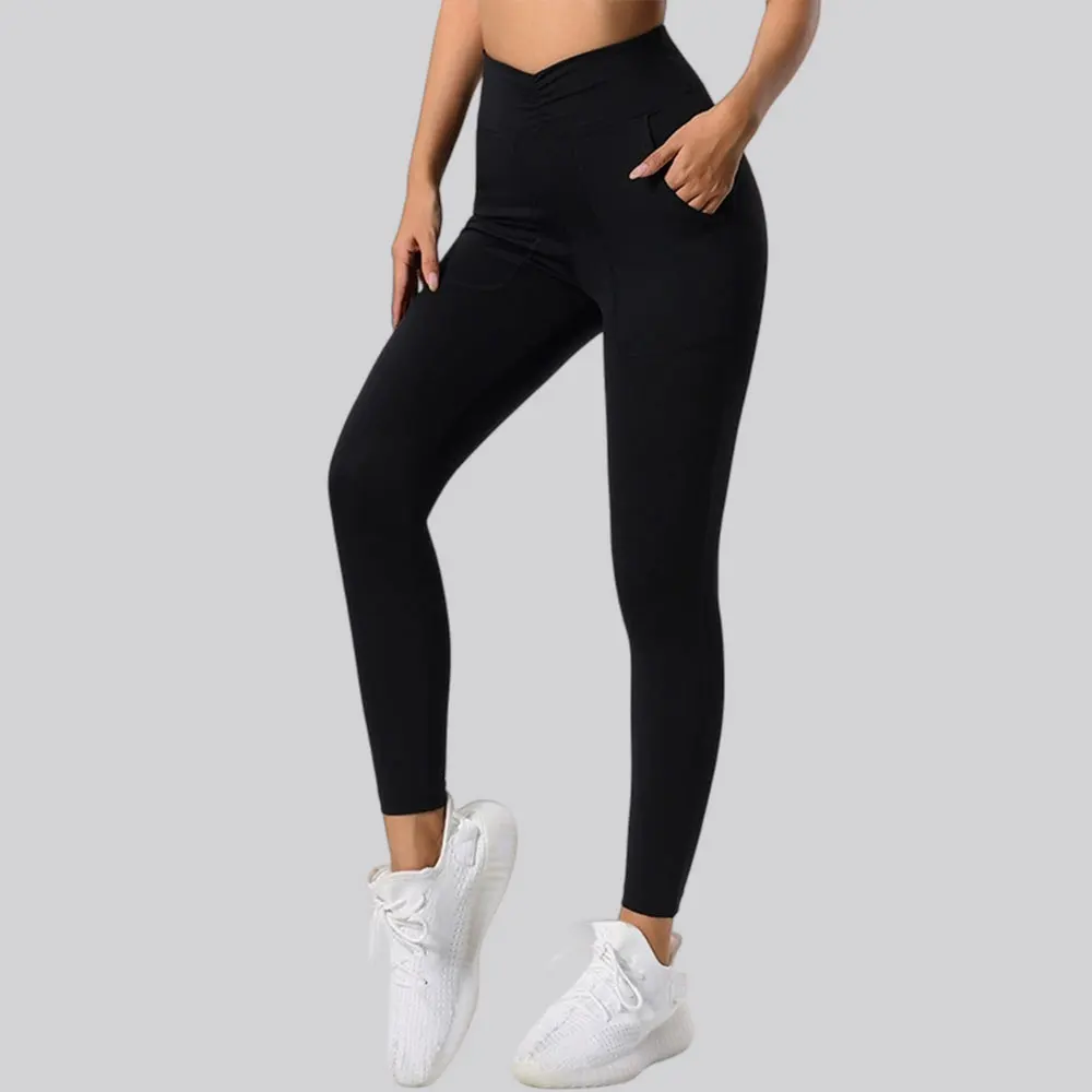 Women Scrunch Waist Yoga Pants New Women's Fast Dry Breathable Gym Workout Sports Leggings Fitness Running Push Up Yoga Tights