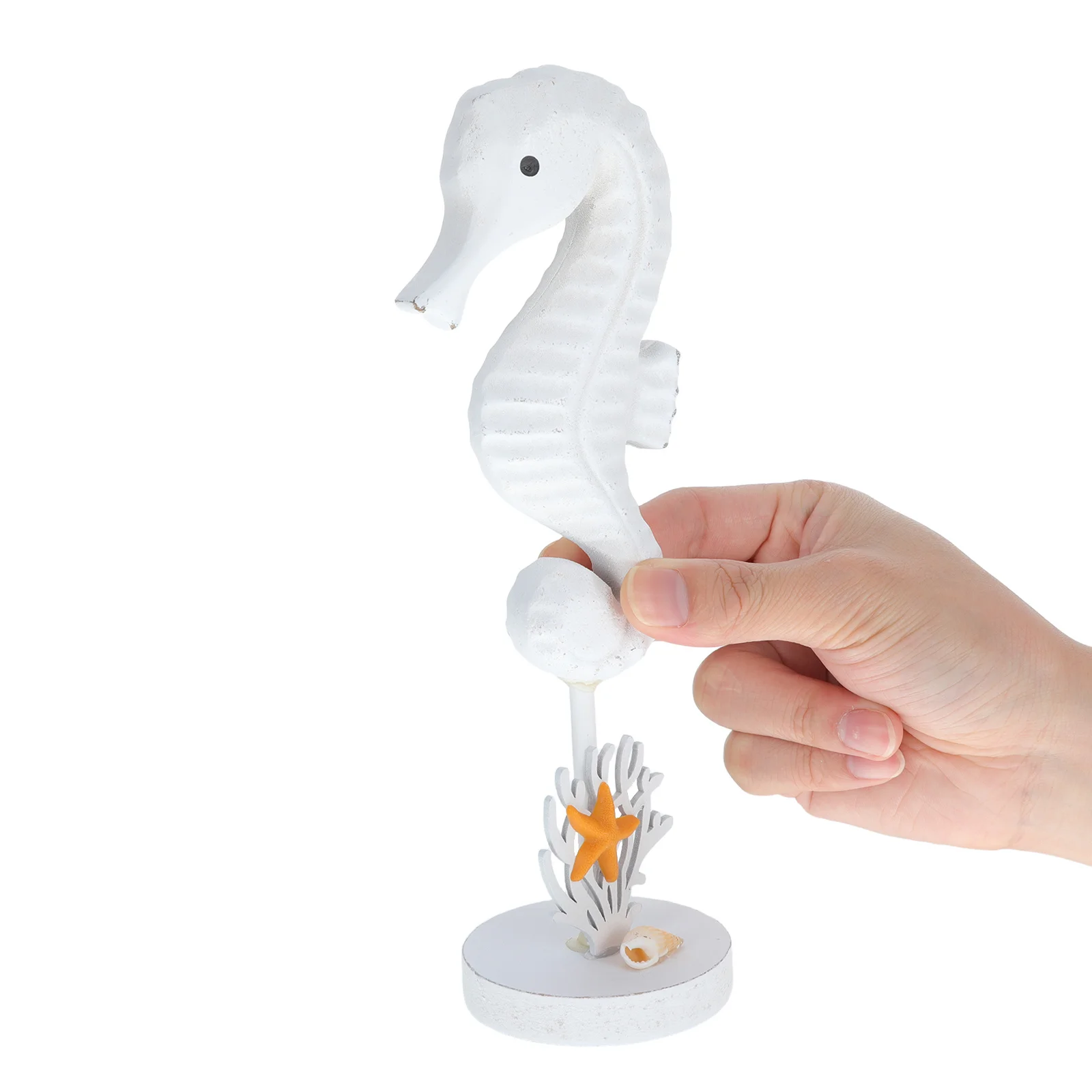 

Vintage Wooden Small Ocean Animal Statue For Coastal Home Decor Nautical Wood Craft Seaside Animal Desk Ornaments Ornament