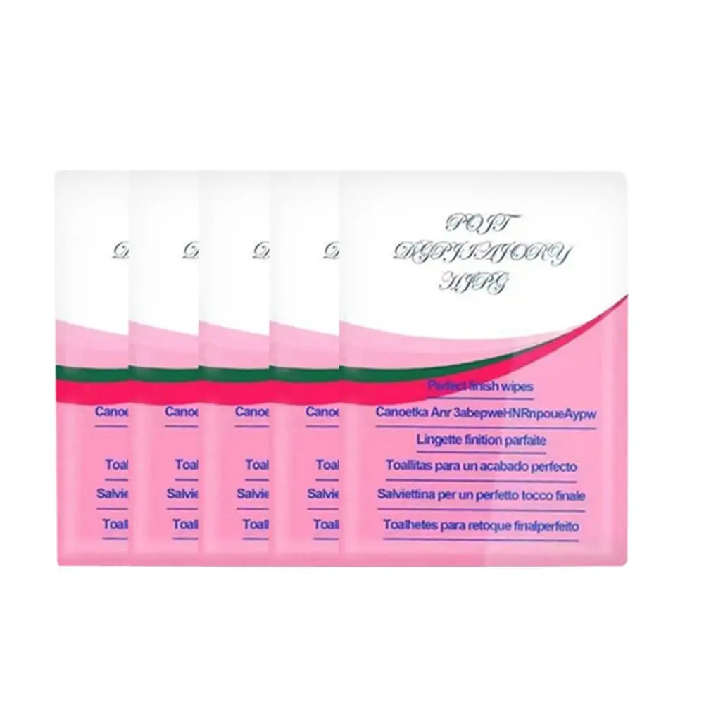 

10 Sheets Professional Hair Removal Wax Strips Beauty Tools Depilation Double Sided Cold Wax Paper Non Woven Cloth