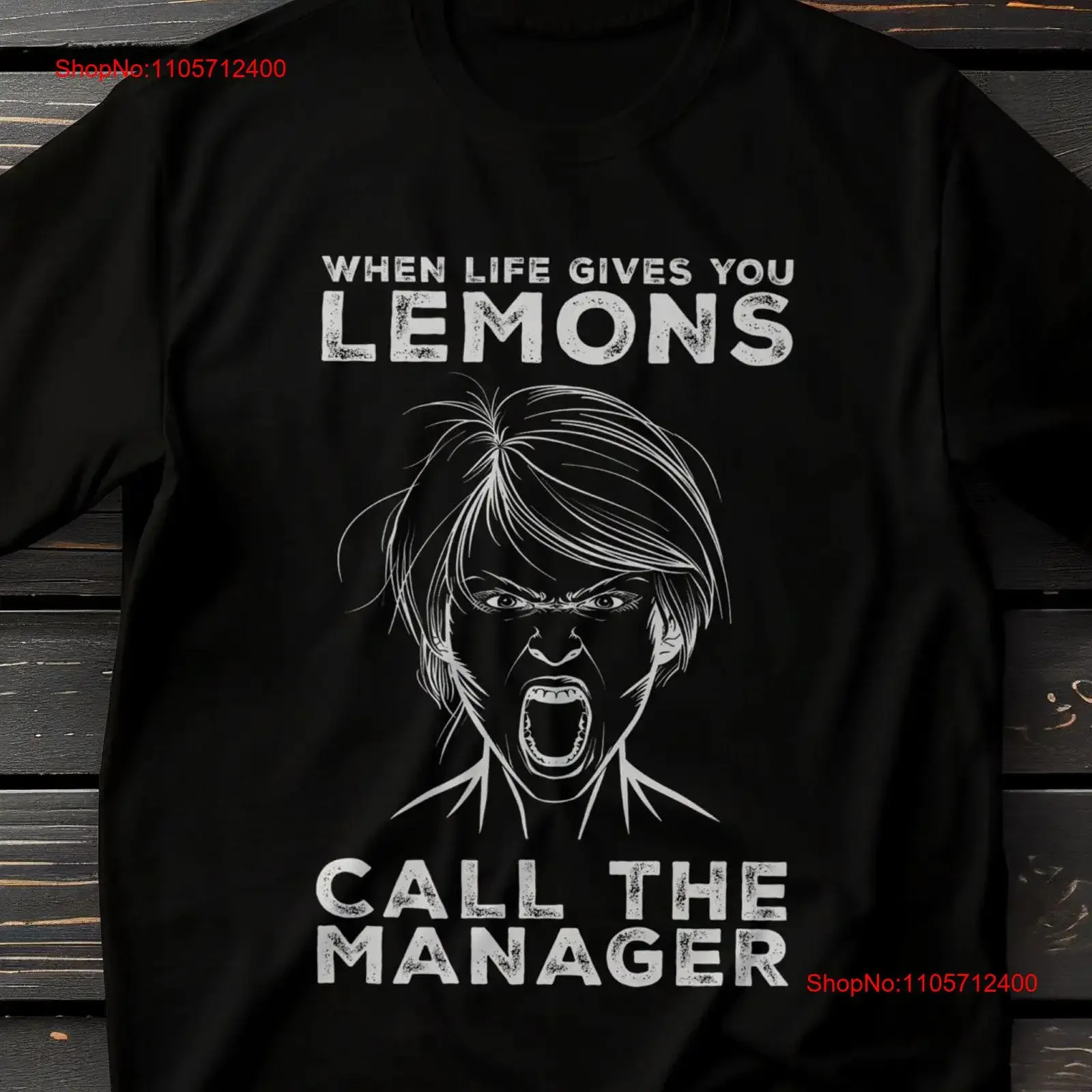 Funny Karen Meme T Shirt Humor Twist When Life Gives You Lemons Ironic Satirical Manager Social Commentary Sarcastic Top homme