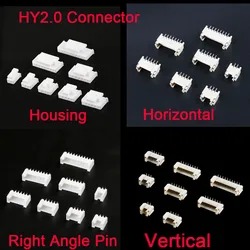 10Pcs/20Pcs HY2.0 Connector Socket Pin Header 2P/3P/4P/5P/6P/7P/8P/10P HY2.0 2mm Housing Shell/Vertical/Horizontal/Right Angle
