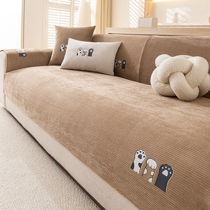 Sofa Cushion Four Seasons Universal Simple Modern Cover Cloth Non-Slip Cushion Light Luxury Sofa Cover Cover Towel