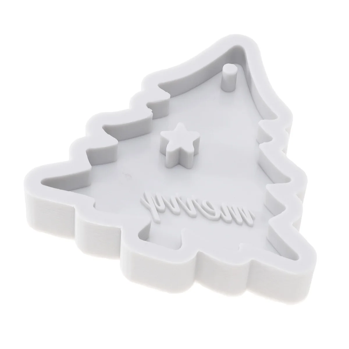Siliconen kerstvorm Boomvorm Holle ster Vrolijke brief voor doe-het-zelf bakken Taarten Chocolade Puddingen Jellies Boomvorm