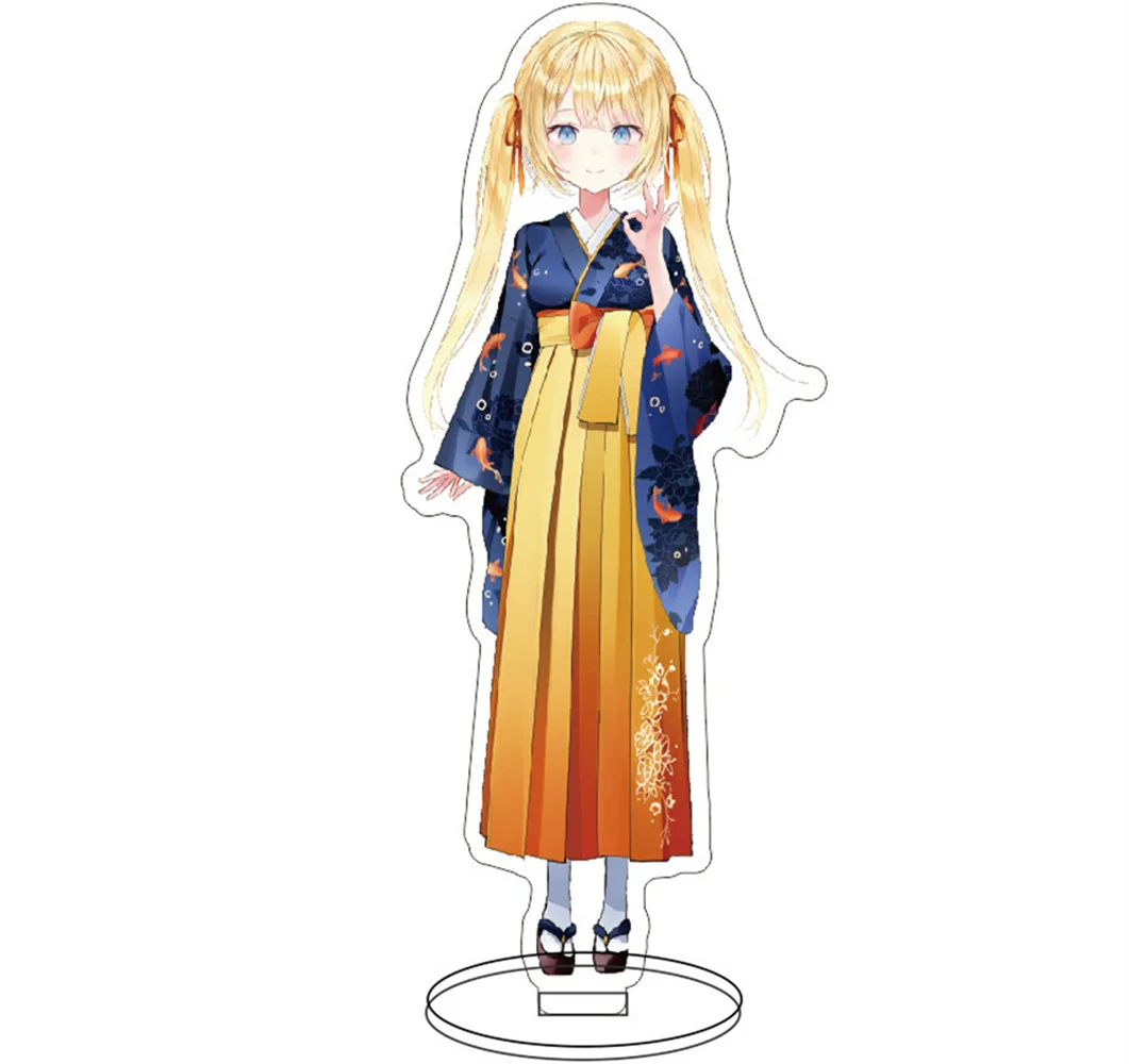 Hot Hololive Vtuber Anime Fans Figures Ninomae Ina\'nis Gawr Gura La+ Darknesss Cosplay Acrylic Stand Model  firend Gifts