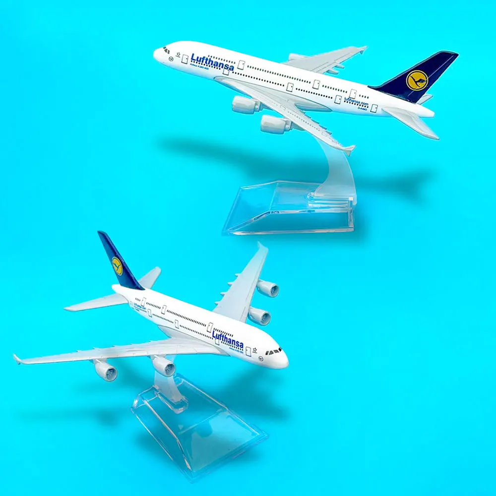 Model samolotu Boeing LUFTHANSA A380 Airlines w skali 1:400 - idealny dodatek do każdej kolekcji samolotów odlewanych