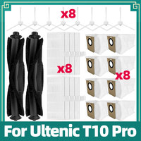 Fit For Ultenic T10 Pro Robot Vacuum Spare Parts Accessories Main Side Brush Hepa Filter Dust Bag