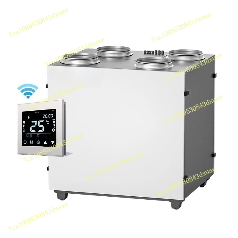 Vertical ERV HVAC Fresh Air Ventilation System Air Exchanger Wall Heat Recovery Ventilation Recuperator