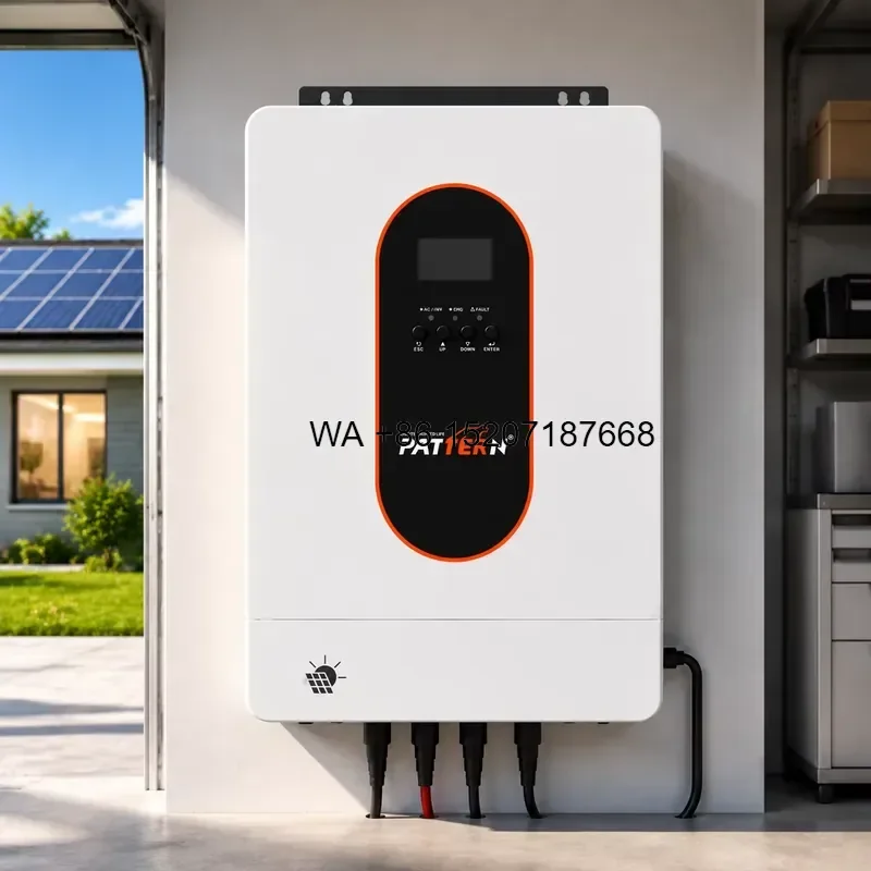 Wmwmnu for PATTERN 6.2KW 6000W MPPT Dual Output On Grid Off Grid Power Inverter Hybrid Inverter for Residential Solar Energy