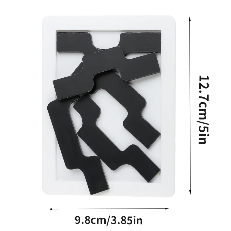 Jigsaw Puzzle Wave 5 Oleo 10  26 Triangle 8 Number J Acrylic Puzzles Difficult Brain Teaser IQ Toy Game Stress Smart Gift Adults