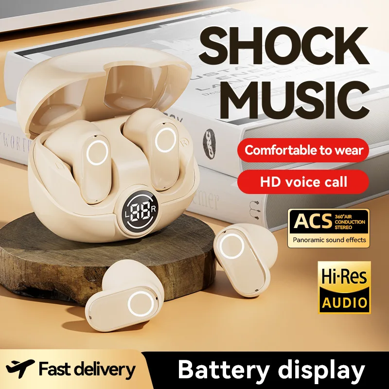 

TWS Bluetooth 5.4 earbuds, HiFi, HD call noise reduction, short stems, display , office, travel . Semi-in-ear gaming headset.