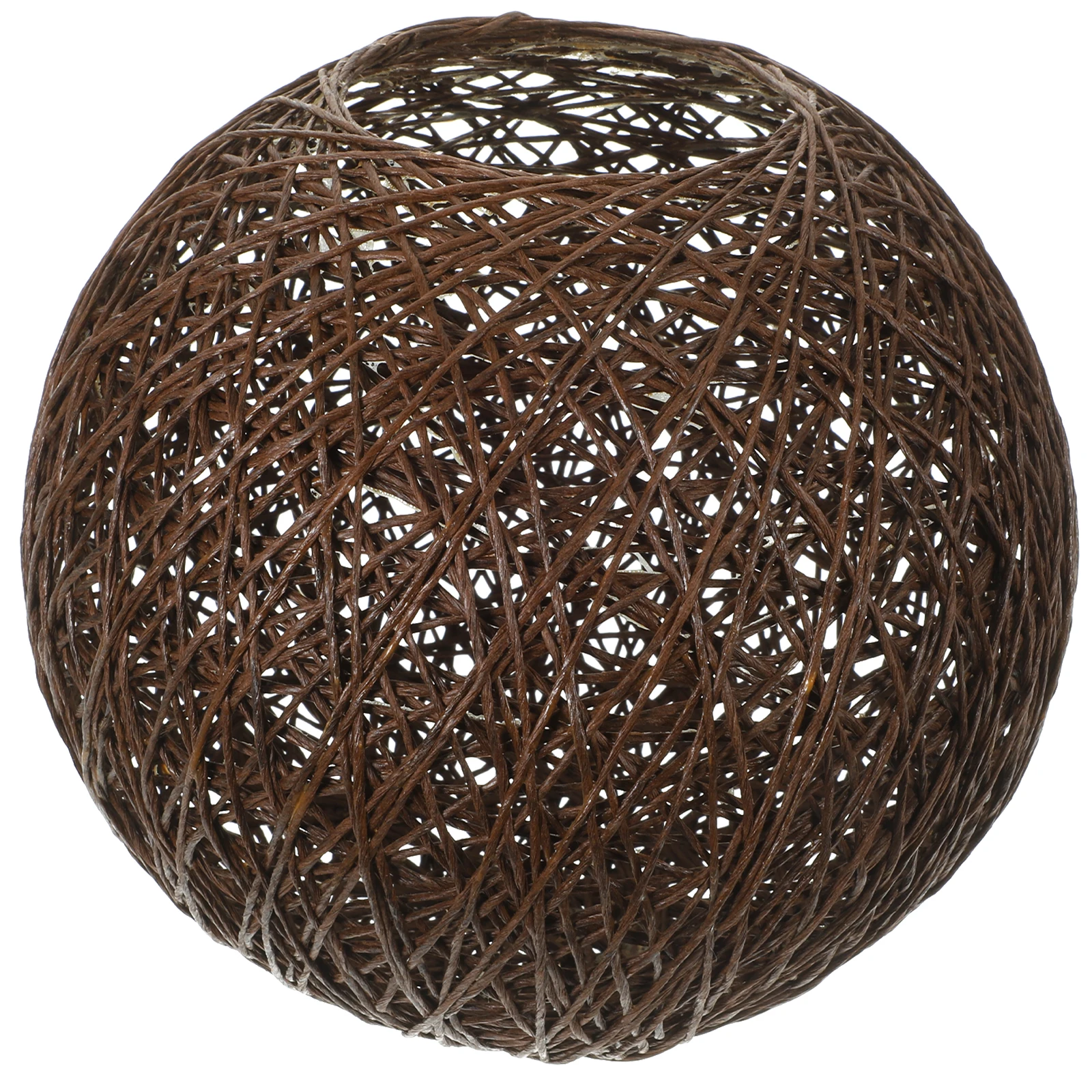 

Rattan Ball Lampshade 20cm Coffee Brown Table Lamp Cover Ceiling Light Shade Home Decor Unique Atmosphere Bedroom Living Room